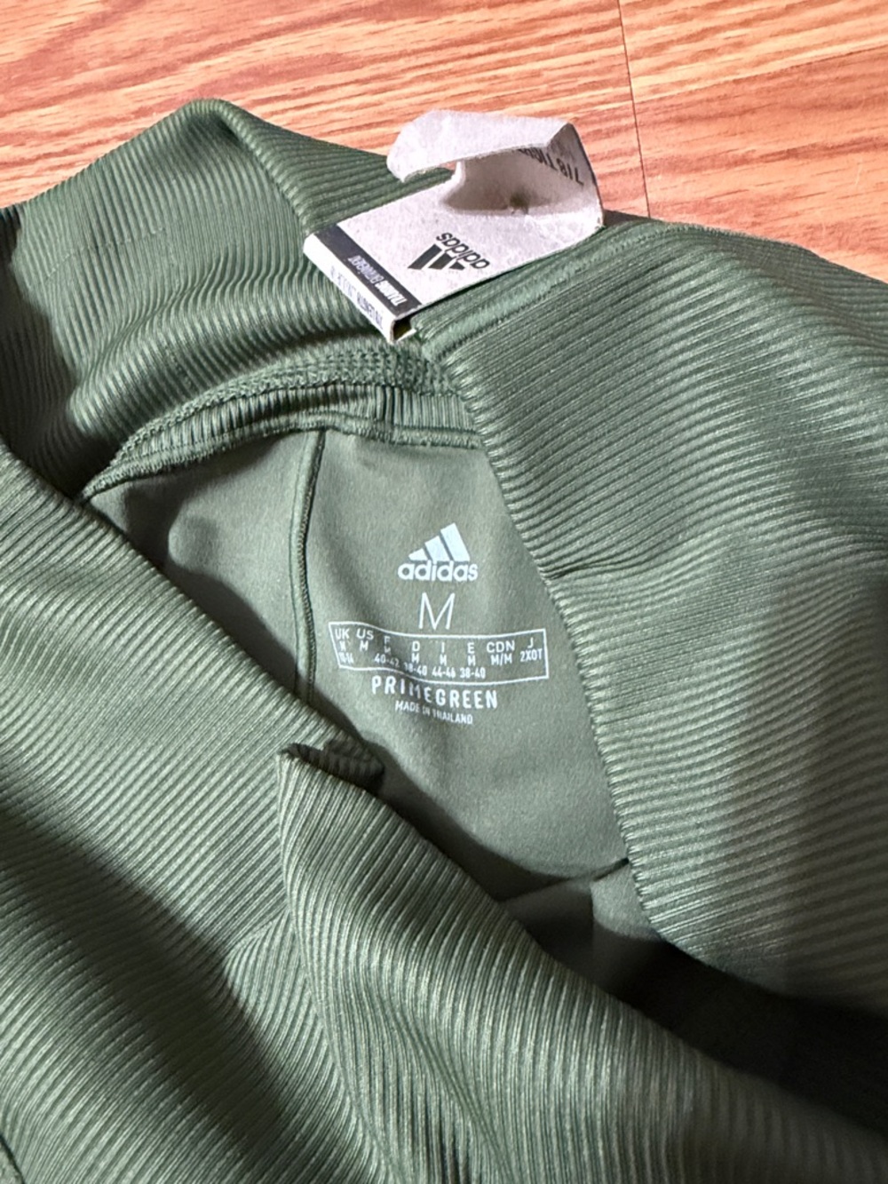 adidas Olive Green High Waist Performance Leggings - Picture 5 of 6